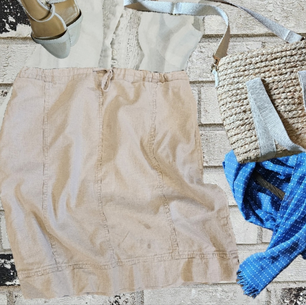 J. Jill cotton/linen skirt